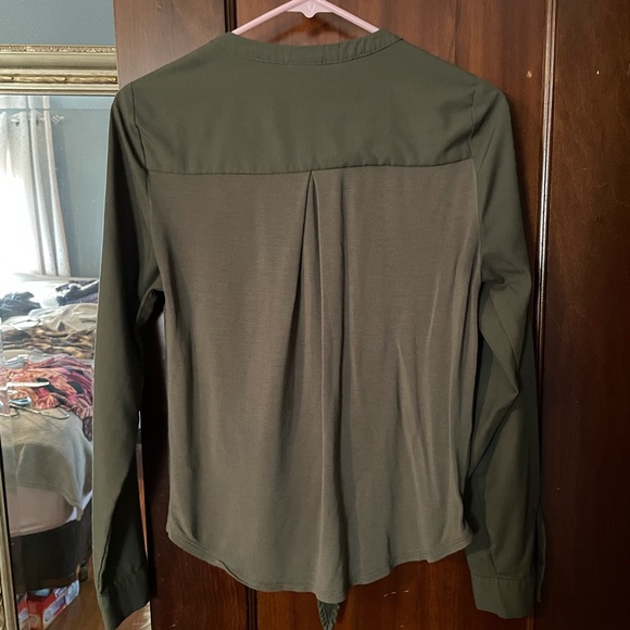 A NEW DAY | olive button down blouse - Picture 5 of 5